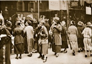 Window shopping on Kensington High Street