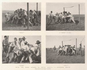 With the Scots Guards in South Africa, a Football Match