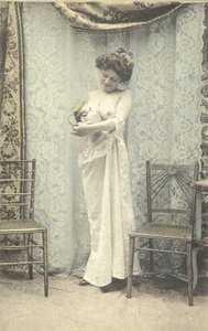 Woman Holding a Toby Jug