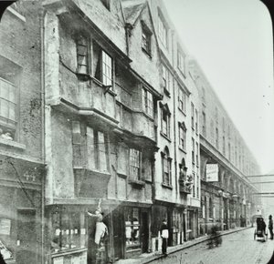 Wych Street, Westminster: looking west, 1890
