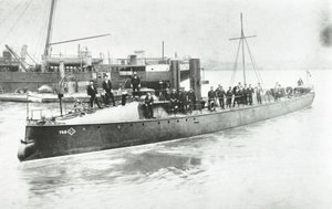 Yarrow and Company Shipbuilding Works, Isle of Dogs, Torpedo Boat No. 80, London, 1887 by English Photographer