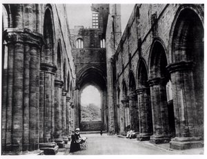 Visitors to Kirkstall Abbey by English Photographer English Photographer