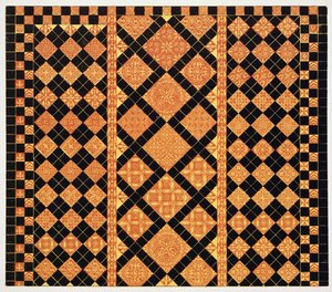 14th century pavement from Worcester Cathedral Choir School, illustration from Specimens of Tile Pavements, Drawn from Existing Authorities, by Henry Shaw, 1858 by English School