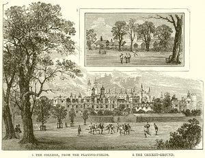 1. The College, from the Playing-Fields. 2. The Cricket-Ground