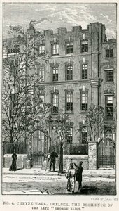 4 Cheyne Walk, Chelsea, the residence of the late George Eliot by English School