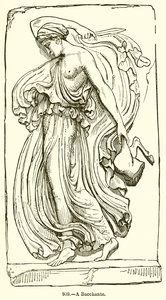 A Bacchante by English School