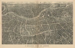 A Balloon View of London (Viewed from North) by English School