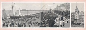 A Bank Holiday Scene on Brighton Beach by English School
