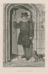 A Beefeater at the Tower by English School