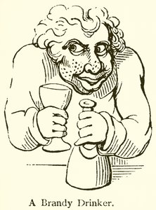 A Brandy Drinker by English School