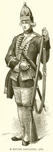 A British Grenadier, 1782 by English School