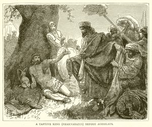A Captive King (Pharnabazus) before Agesilaus by English School