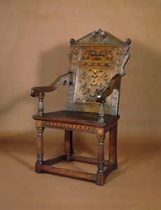A Charles I Armchair, Mid 1600s