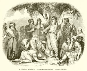 A Christian Missionary Preaching to the British Pagans.--Mortimer by English School