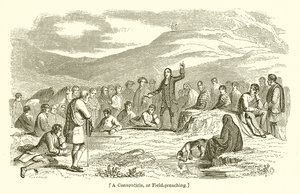 A Conventicle, or Field-Preaching by English School