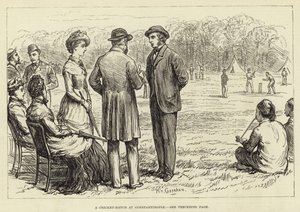 A Cricket Match at Constantinople by English School