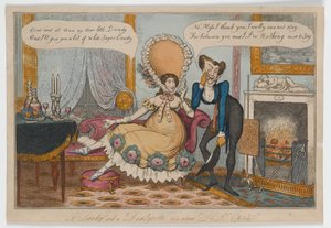 A Dandy and a Dandyzette or a retour De LOpera, c.1820