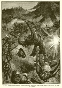 A Few Percussion Common Shell, Passing through the Loose Earth, Exploded in the Pit