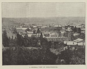 A General View of Johannesburg by English School
