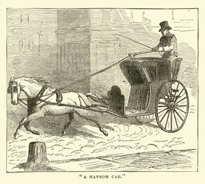 A Hansom Cab by English School