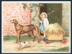 A Happy Christmas - greetings card by English School