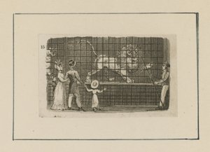 A Lion in City Scenes by English School