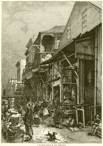 A Market-Place in San Francisco by English School
