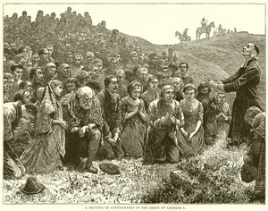 A Meeting of Covenanters in the Reign of Charles I by English School