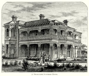 A Melbourne Suburban House by English School
