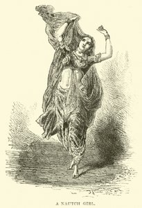 A Nautch Girl by English School
