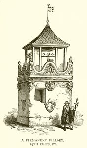 A Permanent Pillory, 14th Century by English School
