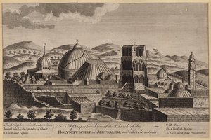 A Perspective View of the Church of the Holy Sepulchre at Jerusalem, and other Structures