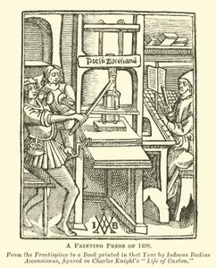 A Printing Press of 1498