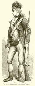 A Real American Rifleman, 1774 by English School