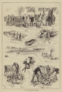 A Run with the Eton Beagles (engraving)