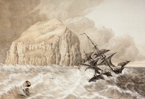 A Shipwreck Against the Bass Rock, Firth of Forth, from 