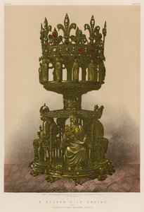 A Silver Gilt Shrine