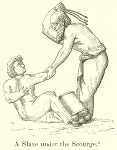 A Slave under the Scourge by English School