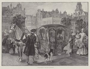 A Sledge-Coach in Old-World Amsterdam