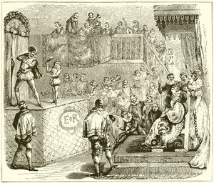 A Stage Play in the Sixteenth Century by English School