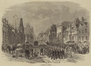 A Street in Amiens by English School