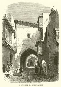 A Street in Jerusalem by English School