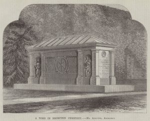 A Tomb in Brompton Cemetery (engraving)