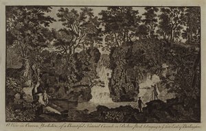 A View in Craven, Yorkshire, of a Beautiful Natural Cascade in Bolton Park belonging to the Late Earl of Burlington
