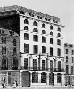 A View of the Commercial Hotel by English School
