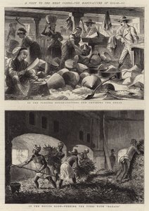 A Visit to the West Indies, the Manufacture of Sugar, III (engraving) by English School