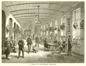 A Ward in Bethlehem Hospital by English School