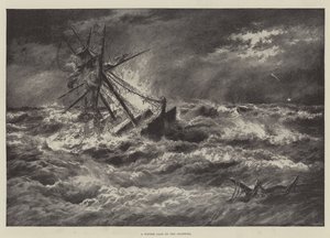 A Winter Gale on the Goodwins by English School