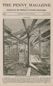 A Coffer Dam for Carrying on the Repair of Blackfriars Bridge by English School