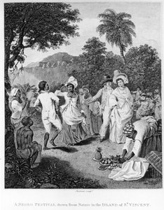 A festival on the island of St. Vincent, from The History, Civil and Commercial, of the British Colonies in the West Indies by Bryan Edwards, engraved by Philipp Audinet, revised edition of 1794 by English School